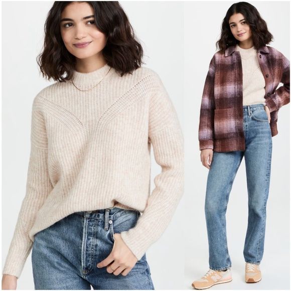 Madewell Sweaters - Madewell Belfiore Ribbed Pullover Sweater Medium